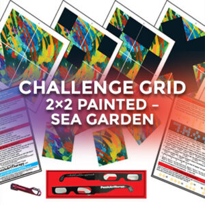 Challenge Grid 2×2 painted – Sea Garden