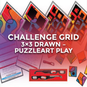 Challenge Grid 3×3 drawn – PuzzleArt™ Play