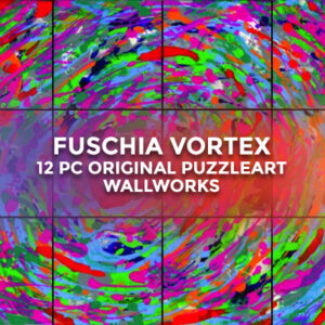 Fuschia Vortex – 12 pc Original PuzzleArt™ WallWorks