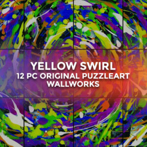 Yellow Swirl – 12 pc Original PuzzleArt™ WallWorks